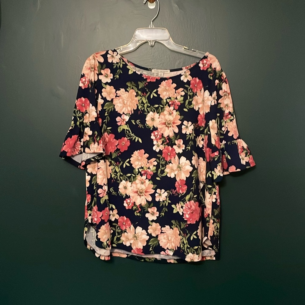 Green Envelope Floral Shirt